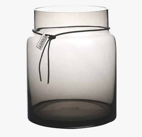 Glasvas Rund Rökgrå från Ernst på neutral bakgrund