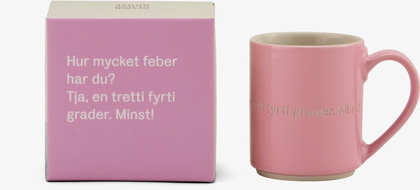 Mugg Astrid Lindgren Citat Rosa från Design House Stockholm