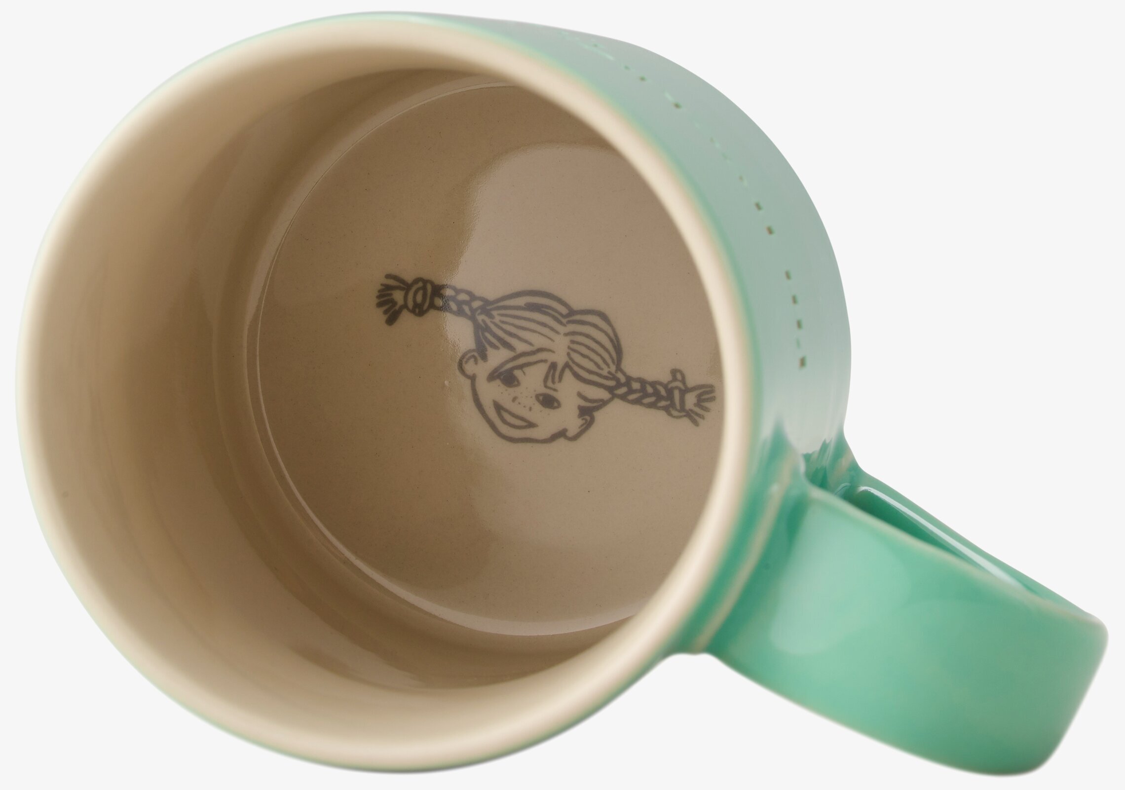 Mugg Astrid Lindgren Citat Grön från Design House Stockholm