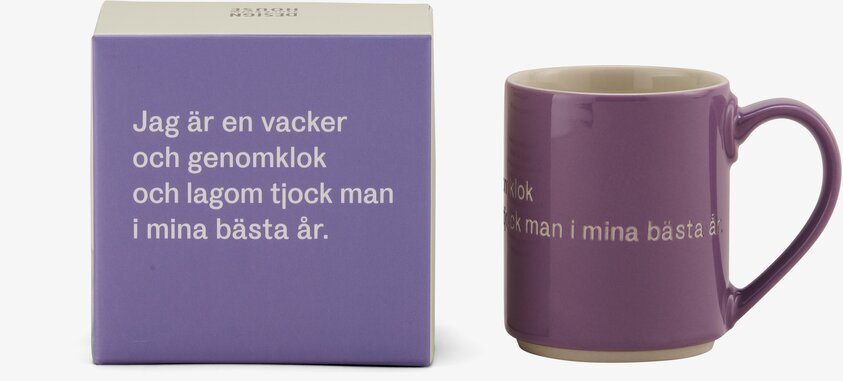Mugg Astrid Lindgren Citat Lila från Design House Stockholm