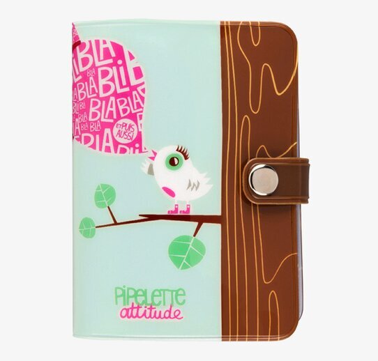 Korthållare Pipelette attitude från Derriére la porte med fågelmotiv