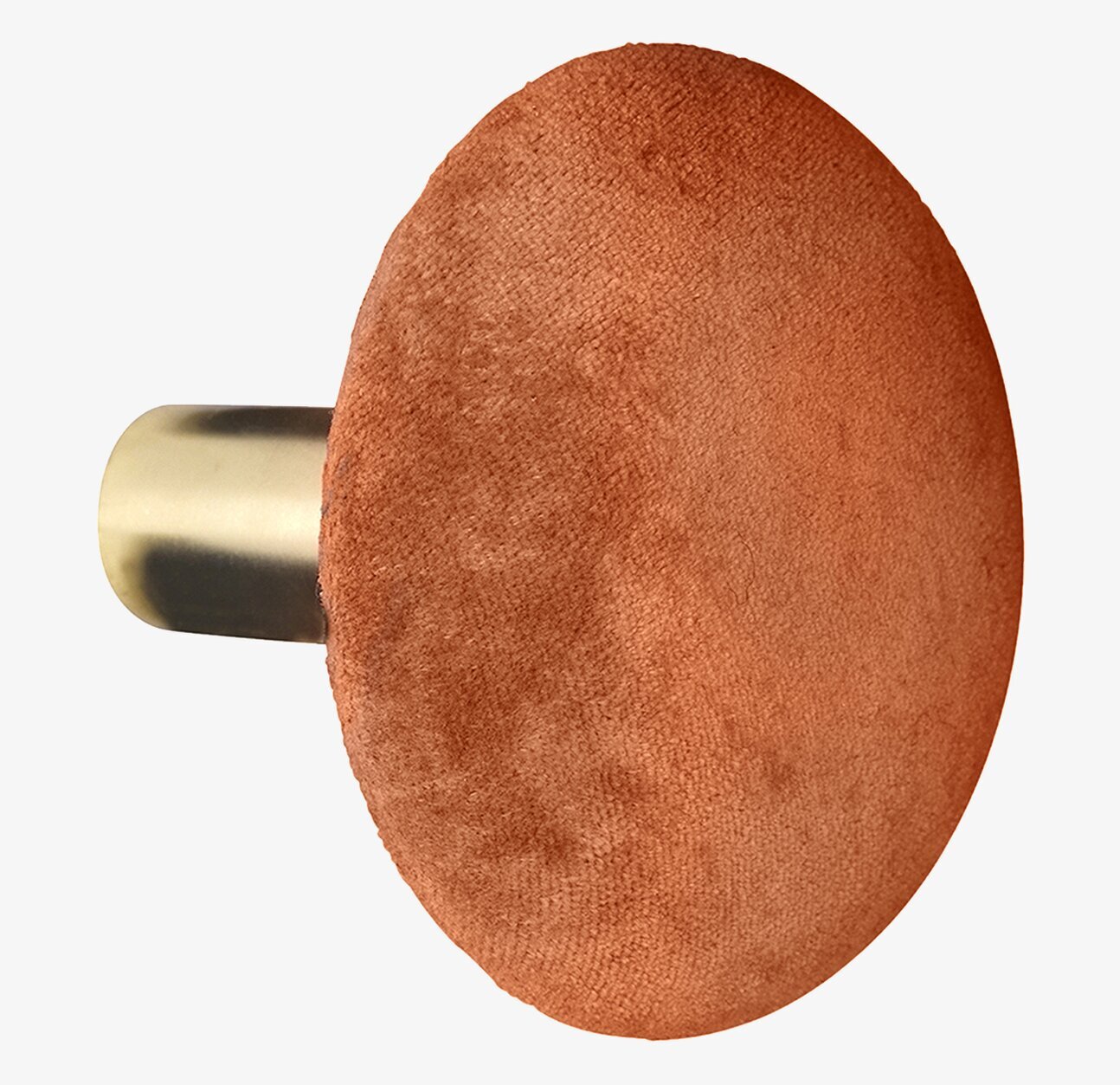 Knopp Sammet Spice L från Cozy Living i kryddbrun sammet