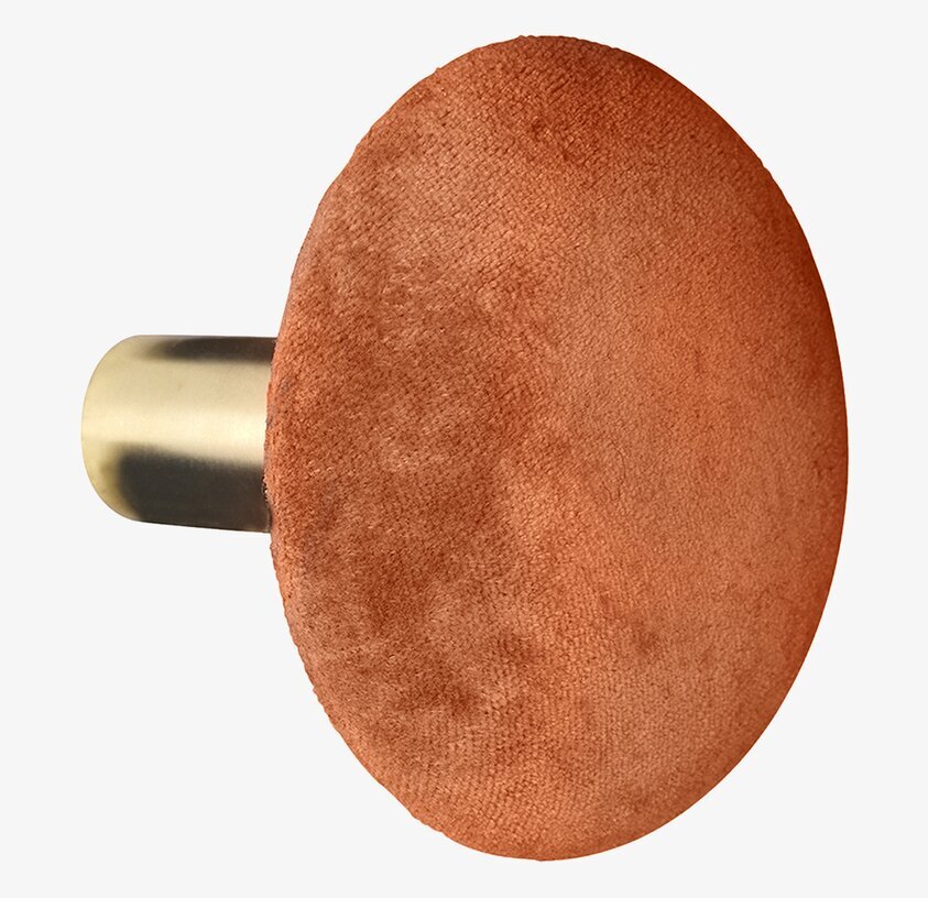 Knopp Sammet Spice L från Cozy Living i kryddbrun sammet