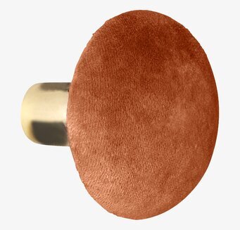 Knopp Sammet Spice M från Cozy Living i varm brun nyans
