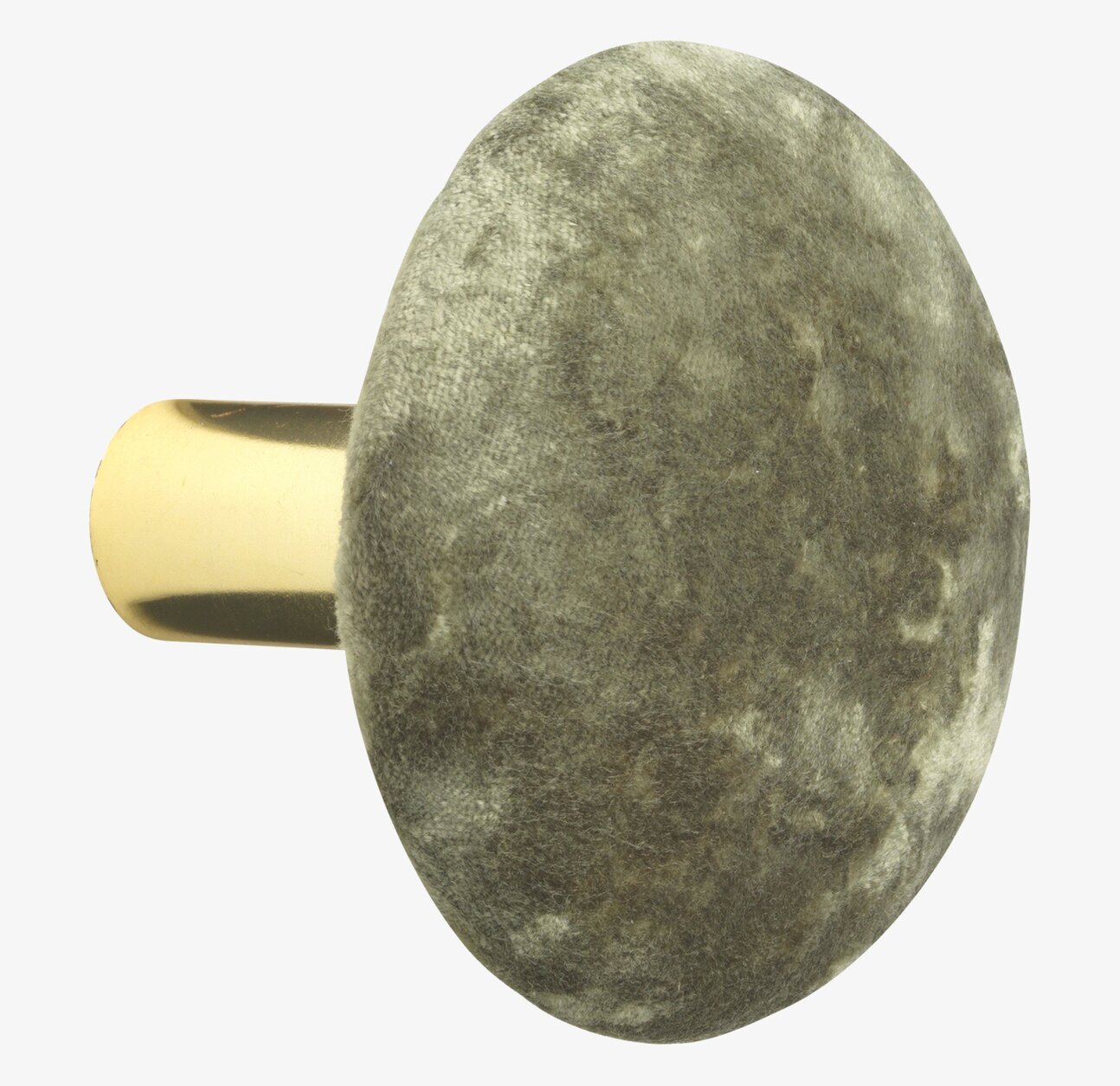 Knopp Sammet Cedar L från Cozy Living med grön sammet och guld