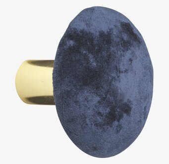 Knopp Sammet Royal Blue M från Cozy Living i djupblå sammet