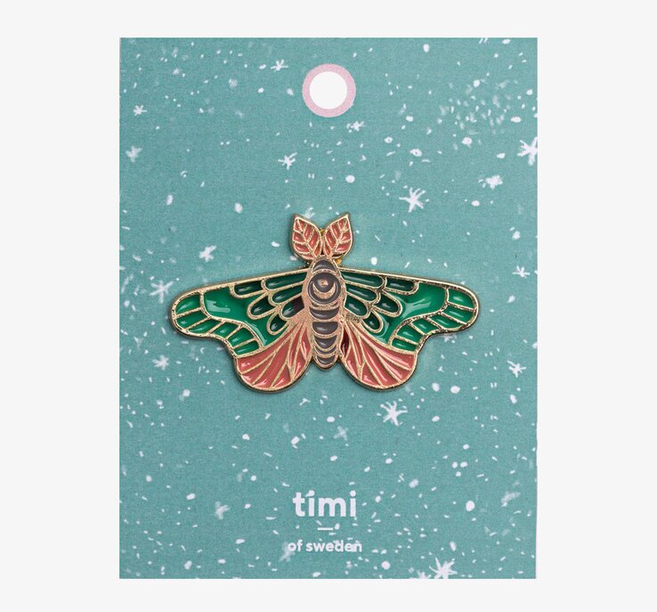 Brosch Pin - Moth från Timi of Sweden med nattfjärilsdesign