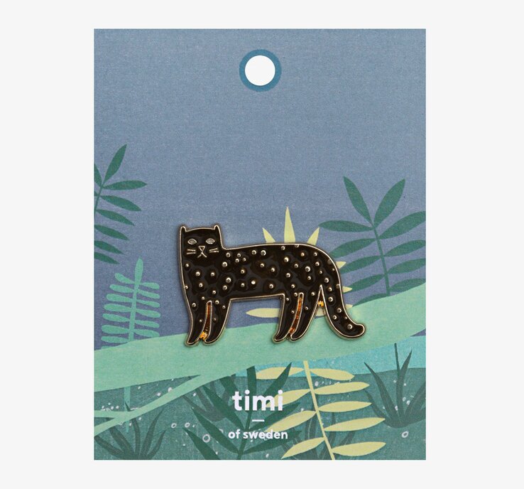 Pin - Jaguar från Timi of Sweden med detaljerad design