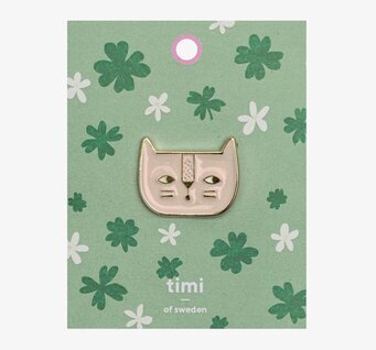 Pin - Cat från Timi of Sweden med minimalistisk kattdesign