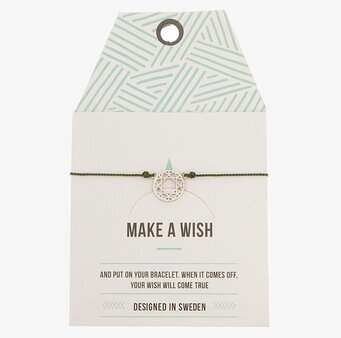 Armband Dreamcatcher från Timi of Sweden med grön tråd