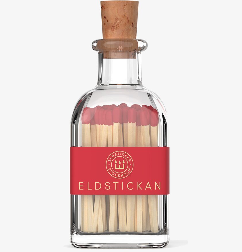 Tändstickor Liten Ros från Eldstickan i glasbehållare
