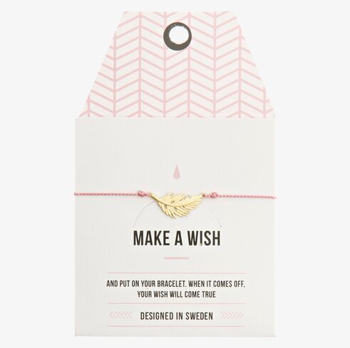 Armband Feather från Timi of Sweden med fjäderhänge i guld