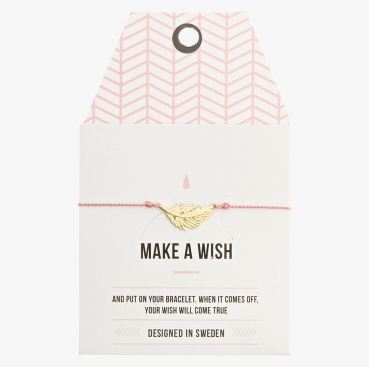 Armband Feather från Timi of Sweden med fjäderhänge i guld