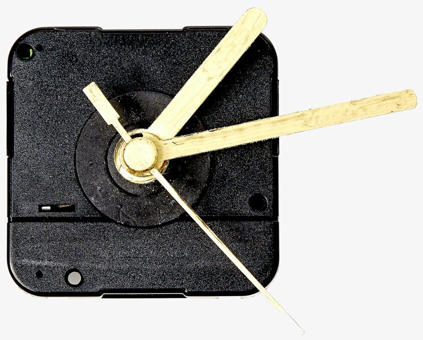 Urverk Till Väggklocka från Rice med tre beiga visare