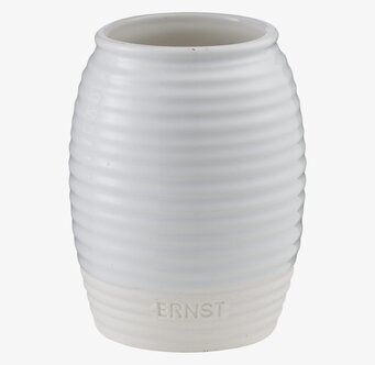 Vas Ernst 11 cm från Ernst med räfflad yta och gråvit ton