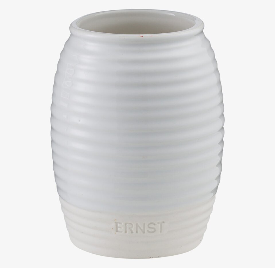 Vas Ernst 11 cm från Ernst med räfflad yta och gråvit ton