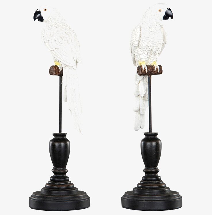 Papegoja Stativ Vit från A Lot Decoration på metallstativ