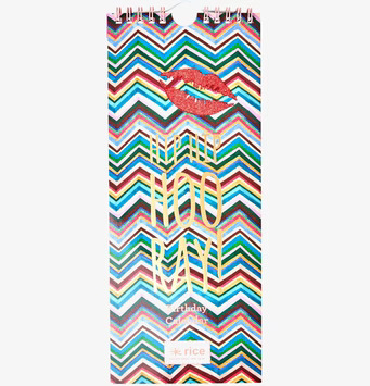 Evighetskalender - Födelsedag från Rice med färgglad design