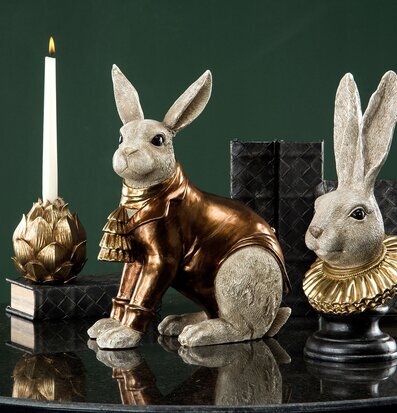 Kanin Art Déco från A Lot Decoration på svart bord