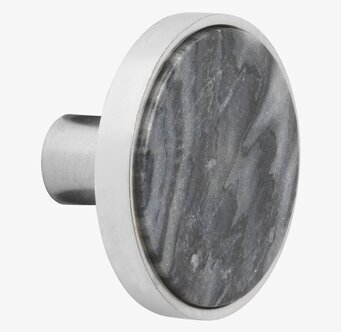 Knopp Marmor Chrome Large från Cozy Living i vit miljö