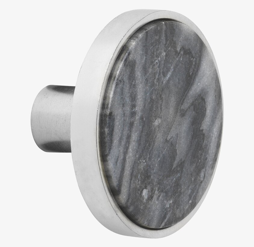 Knopp Marmor Chrome Large från Cozy Living i vit miljö