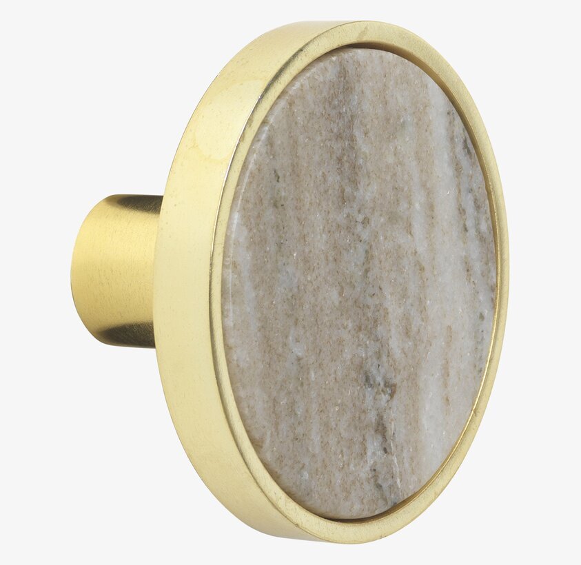 Knopp Marmor Rose/Gold Large från Cozy Living, elegant beslag