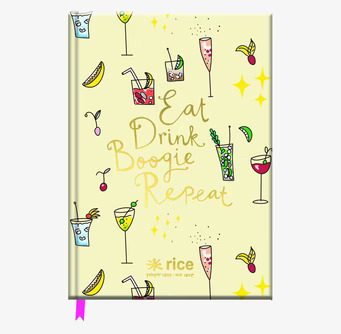 Bullet Journal A5 från Rice med festligt ljusgult omslag