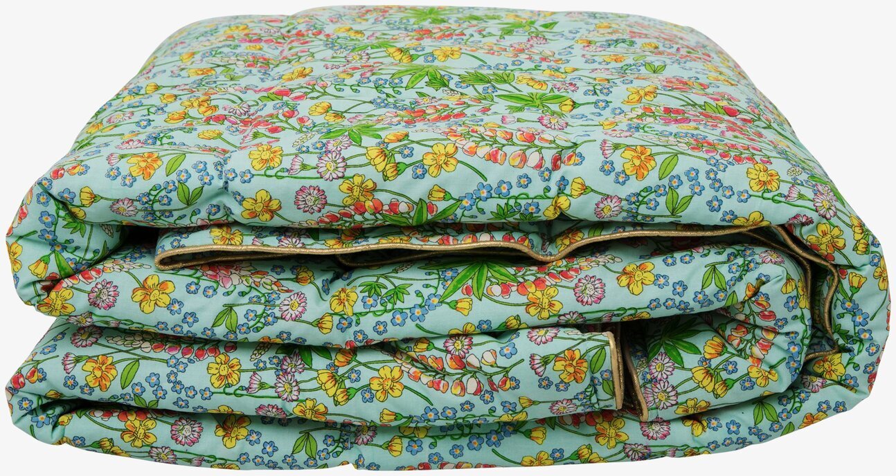 Cotton Quilt Lupin Print från Rice med blommigt mönster