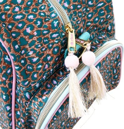 Resväska Leopard Print från Rice med livfullt mönster