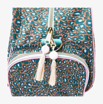 Resväska Leopard Print från Rice med färgstarkt mönster