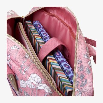Väska Laptop Chervil Print från Rice med rosa blommönster