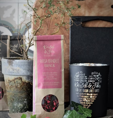 Chokladbräck Rosa Bandet från Majas Cottage i rustik påse