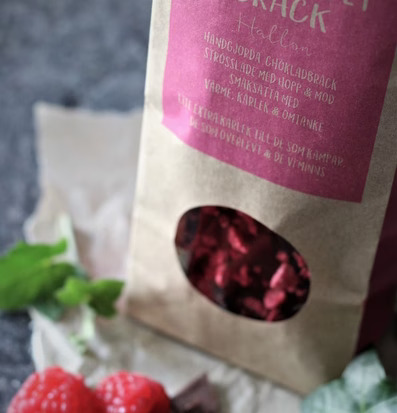 Chokladbräck Rosa Bandet från Majas Cottage med hallon