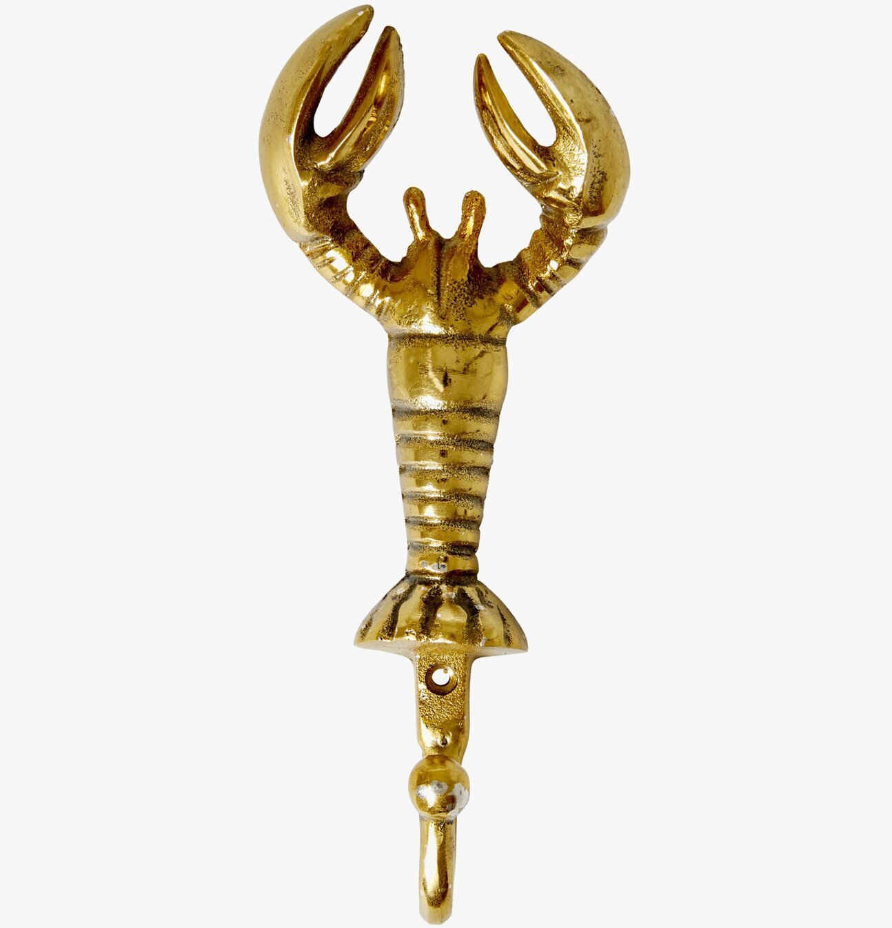 Mässingskrok Hummer från Rice med detaljerad design