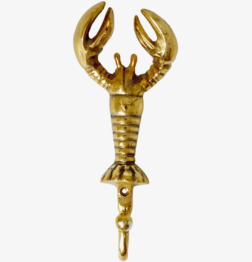 Mässingskrok Hummer från Rice med detaljerad design