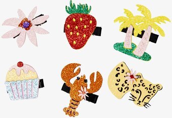 Hårspänne Glitter Rice