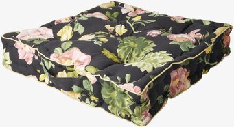 Golvkudde Dark Rose Print Rice Kuddar Innerkuddar Kuddfodral