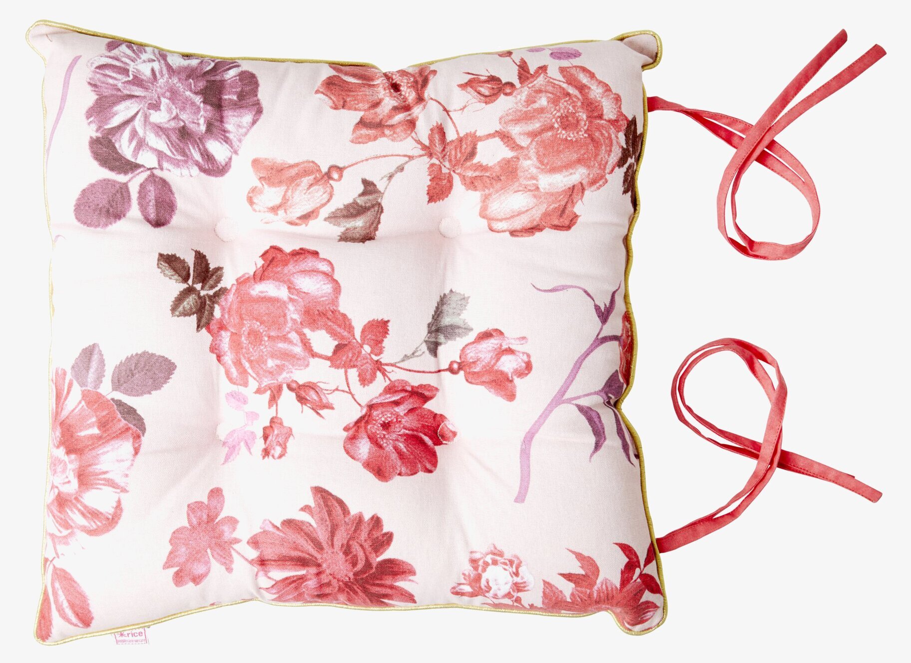 Stolsdyna Rose Print från Rice med blommigt mönster