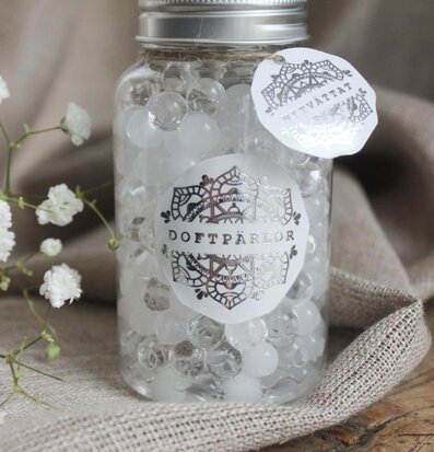 Doftpärlor från Majas Cottage i glasburk med skruvkork