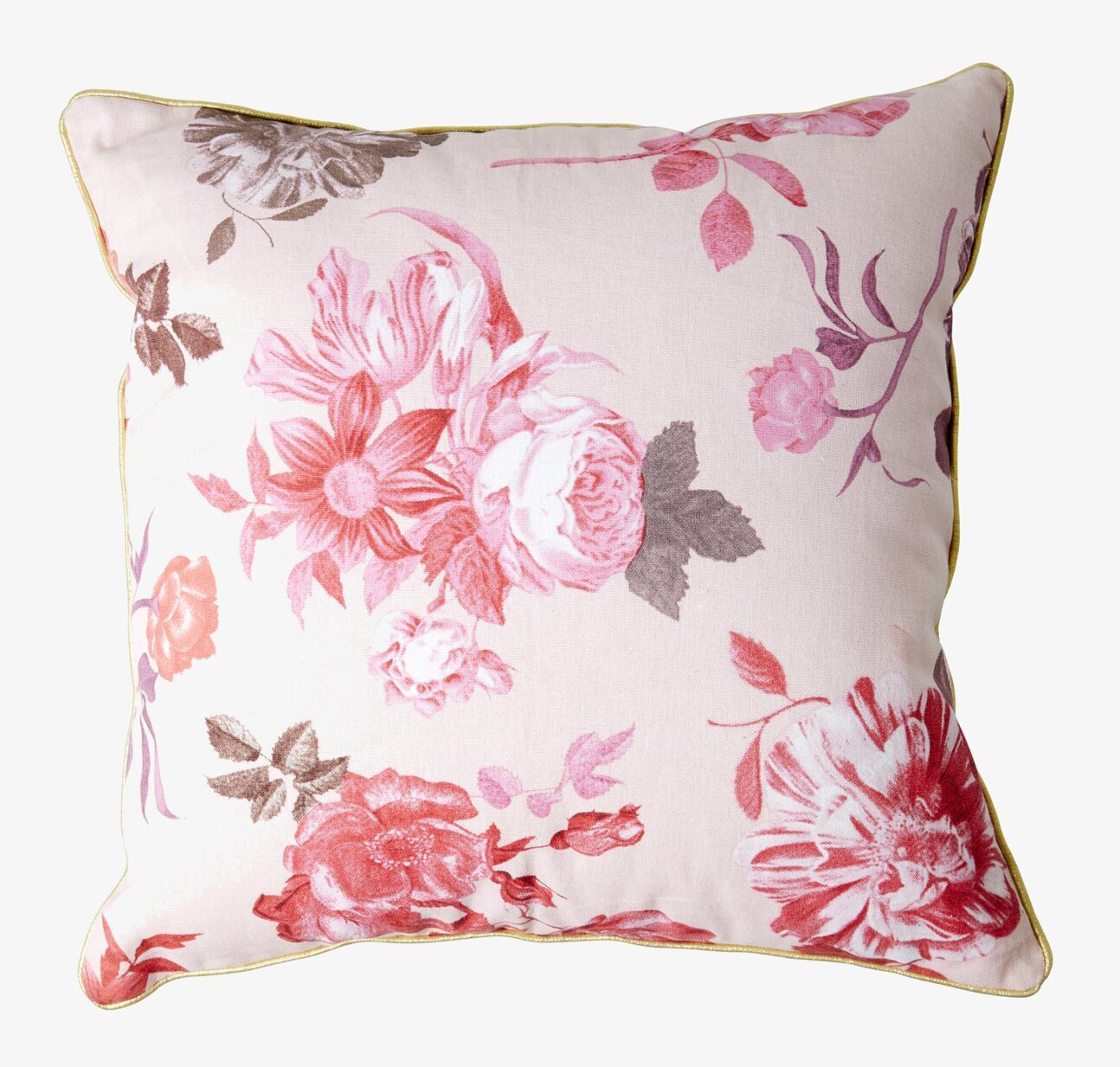 Kudde Rose Print från Rice med charmfullt blomsterprint