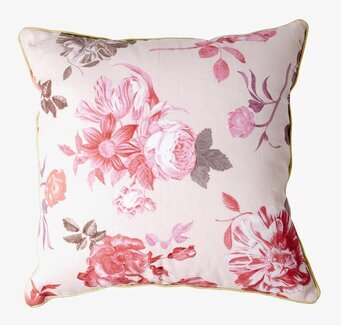 Kudde Rose Print från Rice med charmfullt blomsterprint