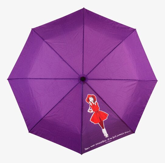 Paraply Mamzel från Derriére la porte i lila med prickar