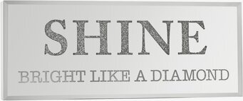 Ljusbox - Shine från Miss Etoile med glittrande text