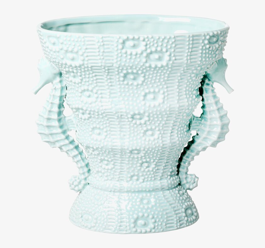 Vas - Seahorse Shape från Rice, sjöhästformad och detaljrik