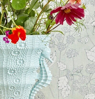 Vas - Seahorse Shape från Rice med marina detaljer