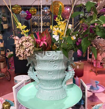 Vas - Seahorse Shape från Rice med sjöhästdetaljer