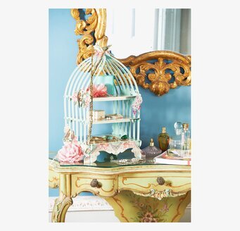 Kakfat Fågelbur från Talking Tables i vintage fågelbursstil