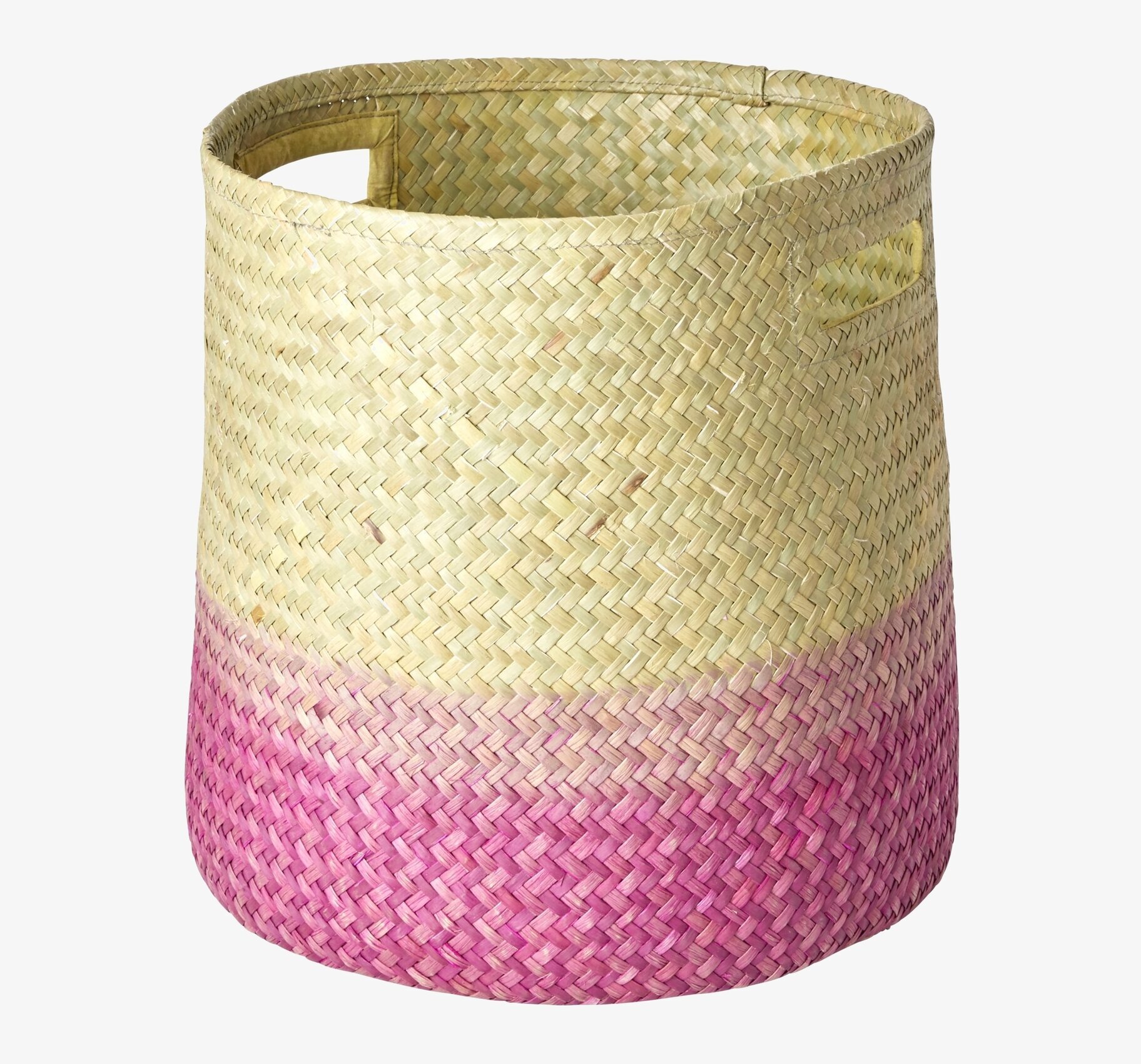 Förvaringskorg Rosa från Rice med vävd halm och handtag
