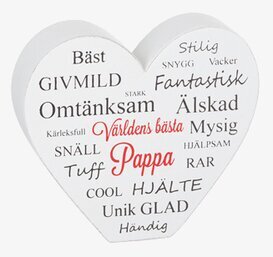 Stående Hjärta - Bästa Pappa från Different Design