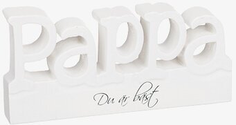 Stående Träskylt Pappa från Different Design med vit text